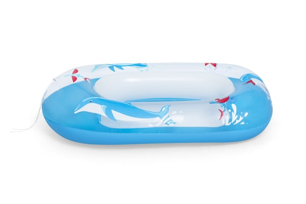 Bestway 34037 / 24 pool- och badmadrass Blå, Vit Mönstrad PVC Sittbadleksak