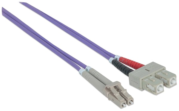 Intellinet 751049 InfiniBand och fiberoptisk kabel 1 m LC SC Violett