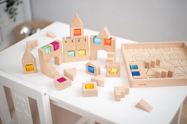 Tickit Wooden Building Gem Blocks