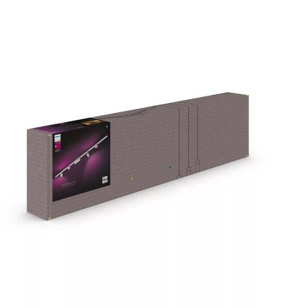 Philips Hue White och Color Ambiance Perifo rak bassats för tak (4 spottar)