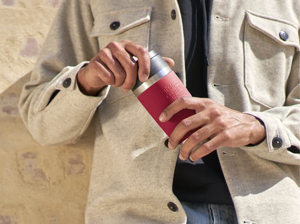 Tefal Travel Mug Classic N2020410 rejsekrus 360 ml Sort, Rød, Rustfrit stål Rustfrit stål