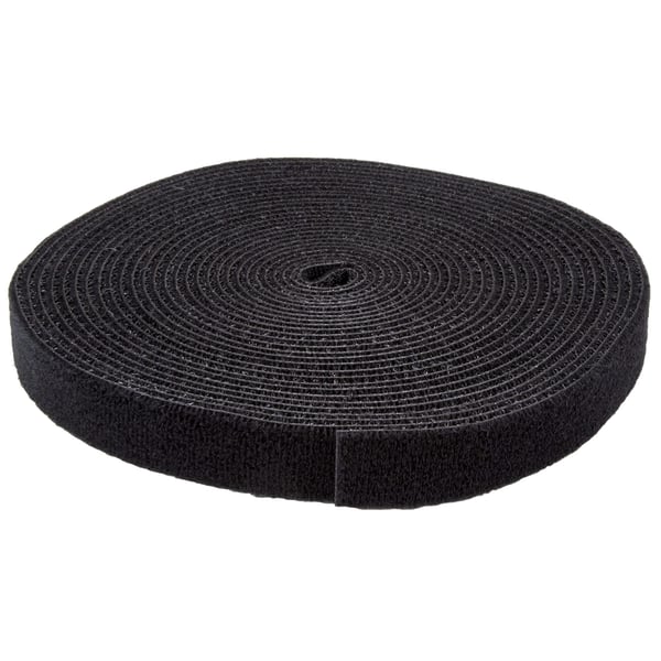 StarTech.com Velcro 7,6 m rulle - Sort