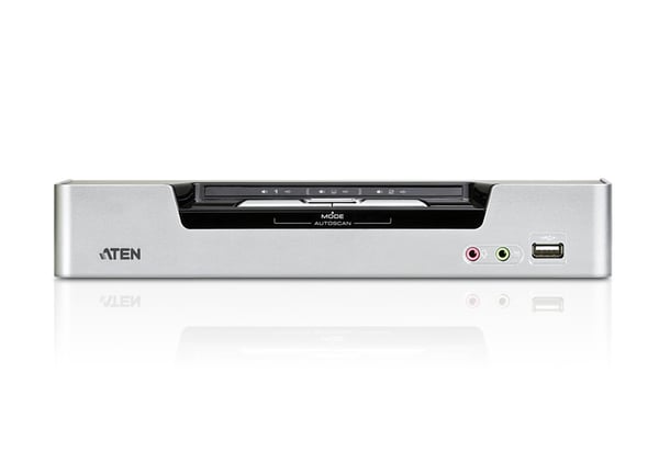 ATEN USB DVI Dual Link Dual Display Audio KVMP™-switch med 2 portar
