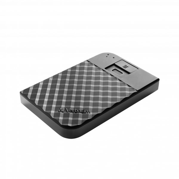 Verbatim Fingerprint Secure ulkoinen kovalevy 2 TB USB Type-C 3.2 Gen 1 (3.1 Gen 1) Musta
