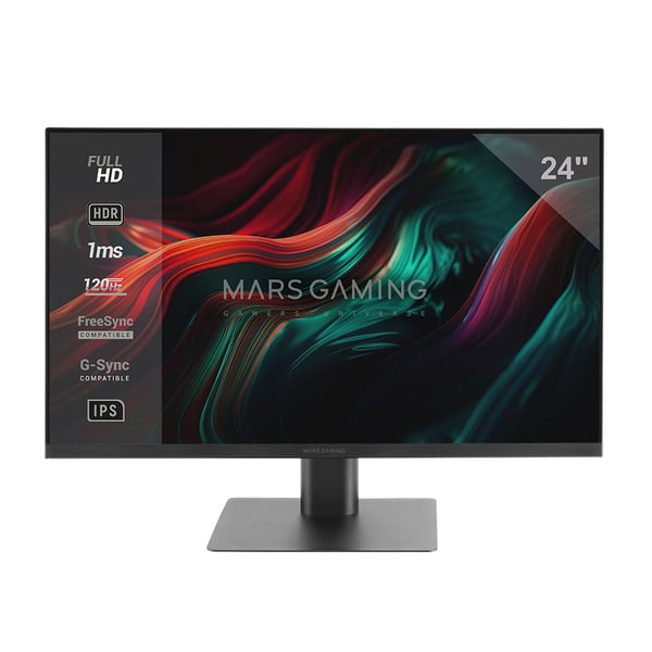 Mars Gaming MV-24 computerskærm 61 cm (24") 1920 x 1080 pixel Fuld HD LED Sort