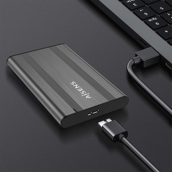 AISENS ASE-2526GR drevkabinet HDD kabinet Grå 2.5" USB-drevet