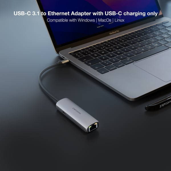 Nanocable 10.16.4603 kannettavien tietokoneiden telakka ja porttitoistin Langallinen USB 3.2 Gen 1 (3.1 Gen 1) Type-C Harmaa
