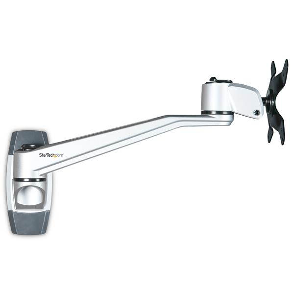 StarTech.com ARMWALLDS2 skærmbeslag og -stativer 76,2 cm (30") Væg Sølv