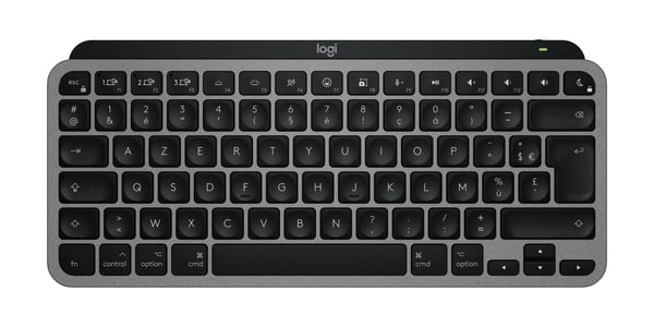 Logitech MX Keys Mini For Mac tastatur Hjemme/kontor Bluetooth AZERTY Fransk Sort, Grå