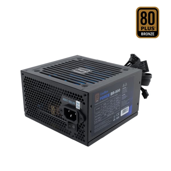 CoolBox Force BR-500 enhed til strømforsyning 500 W 20+4 pin ATX ATX Sort
