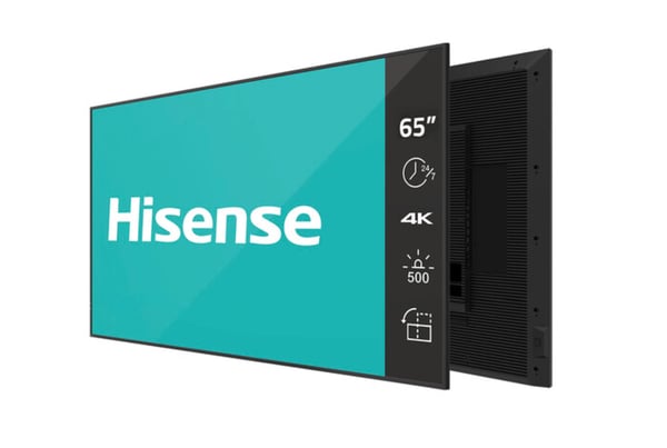 Hisense 65DM66D skyltställ 165,1 cm (65") LED Wi-Fi 500 cd/m² 4K Ultra HD Svart Inbyggd processor Android 11 24/7