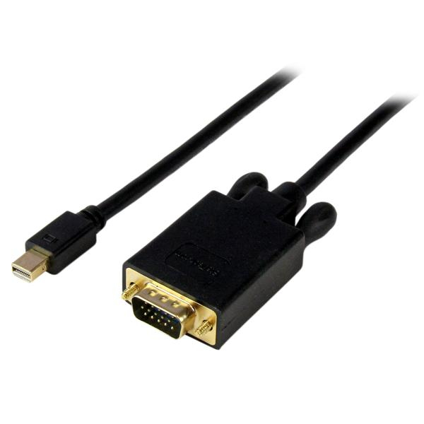 StarTech.com MDP2VGAMM10B videokaapeli-adapteri 3 m mini DisplayPort VGA (D-Sub) Musta
