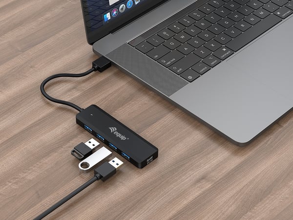 Equip 128959 gränssnittshubbar USB 3.2 Gen 1 (3.1 Gen 1) Type-A 5000 Mbit/s Svart