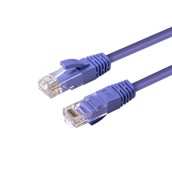 Microconnect UTP6005P verkkokaapeli Purppura 0,5 m Cat6 U/UTP (UTP) Pyöreä