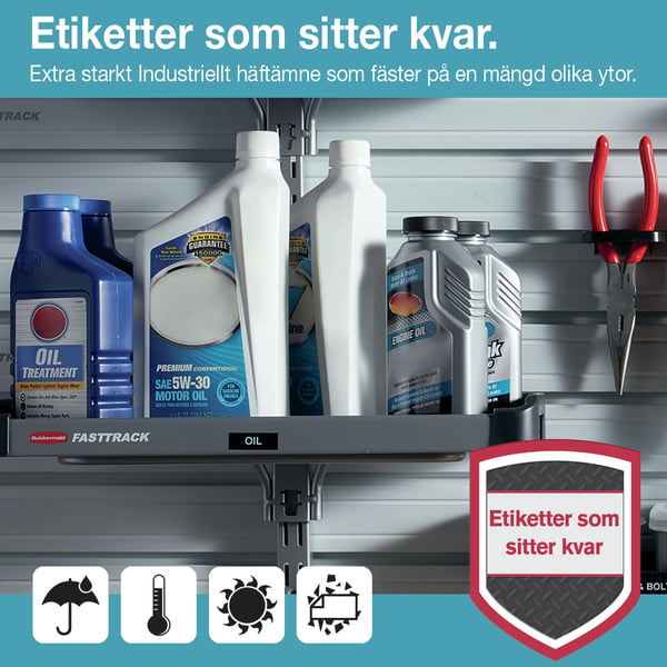 DYMO Hållbara D1-originaletiketter | Svart text på röd tejp | 12 mm × 3 m | Etiketteringstejp för LabelManager-etikettskrivare