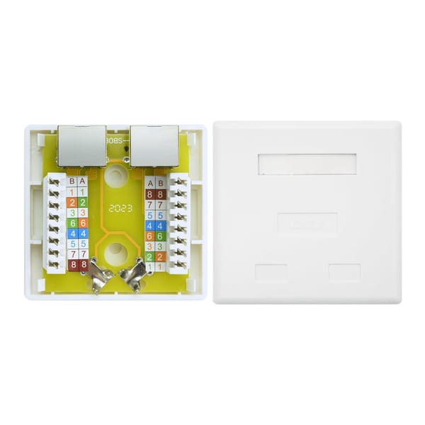 Nanocable 10.21.1602 kojerasia RJ-45 Valkoinen