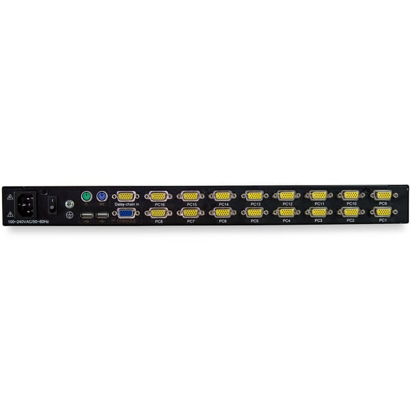 StarTech.com RKCONS1716K rack-konsol 43,2 cm (17") 1280 x 1024 pixel Stål Sort 1U