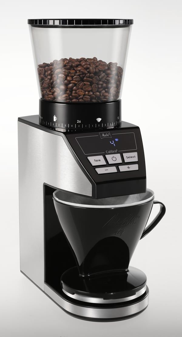 Melitta 1027-01 160 W Musta, Ruostumaton teräs