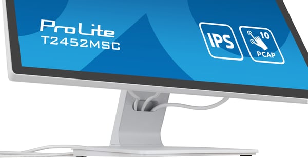 iiyama ProLite T2452MSC-W1 computerskærm 61 cm (24") 1920 x 1080 pixel Fuld HD LCD Berøringsskærm Multibruger Hvid