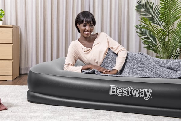 Bestway 67723 / 23 luftmadrass Enkelmadrass Svart, Grå Unisex