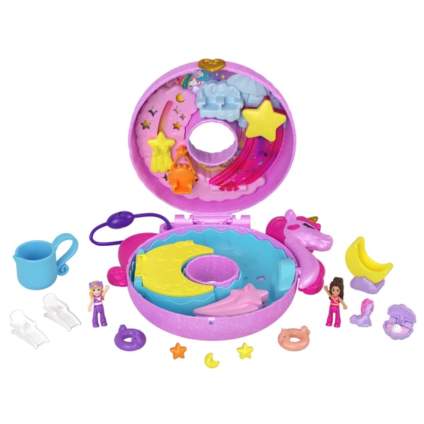Polly Pocket SPARKLE COVE ADVENTURE Unicorn Floatie Compact