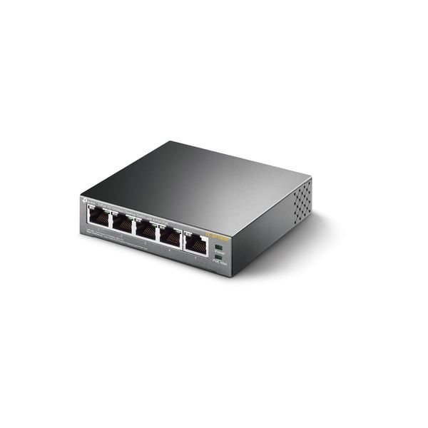 TP-Link TL-SF1005P nätverksswitchar Ohanterad Fast Ethernet (10/100) Strömförsörjning via Ethernet (PoE) stöd Svart