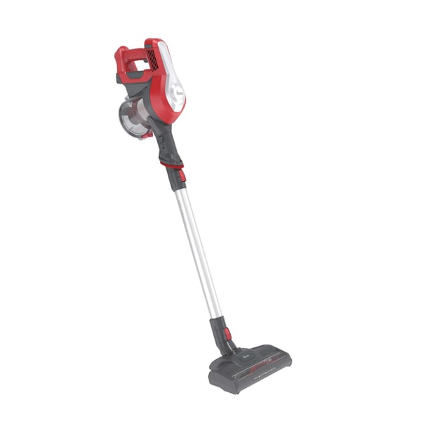 Hoover HF122RH 011 Stick vakuum Batteri Dry Stof Poseløs 0,9 L 170 W Rød, Sølv