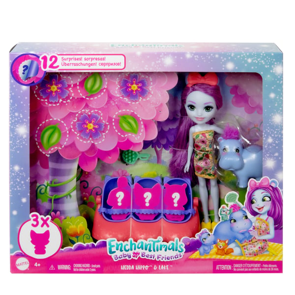 Enchantimals Baby Best Friends HEDDA HIPPO & LAKE Doll and Accessories