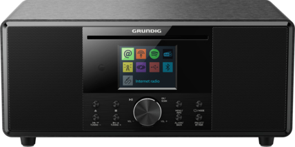 Grundig DTR 7000 BT DAB WEB CD-spelare Svart Bärbar CD-spelare