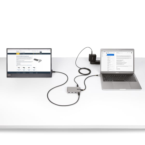 StarTech.com 4-Port USB-C Hubb med USB-C DP Alt Mode Videoutgång 4K 60Hz, 3x USB-A, 1x USB-C, 100W