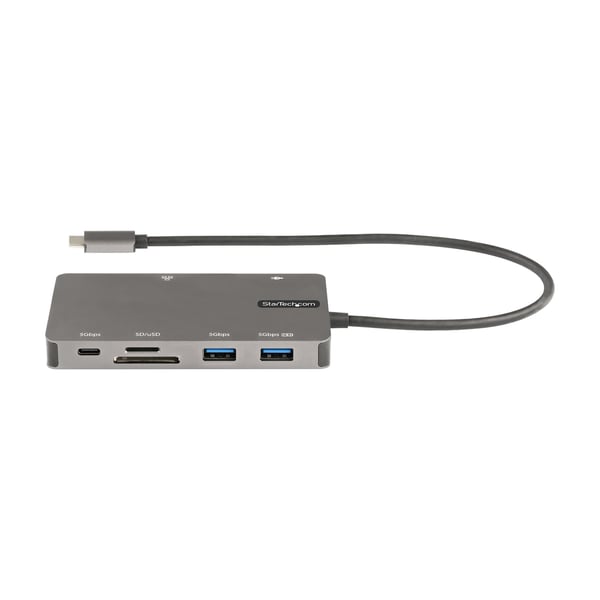 StarTech.com USB C -moniporttisovitin - USB C - HDMI 4K 30Hz/VGA-matkasovitin/telakointiasema - 5 Gb