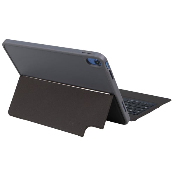 DEQSTER 40-1018415 tangentbord för mobila enheter QWERTZ tyska USB + Bluetooth Svart