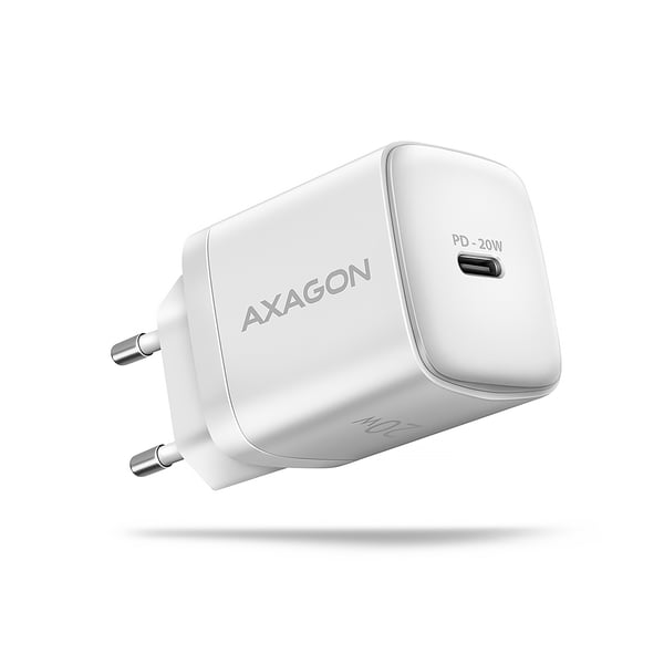 Axagon ACU-PD20W wall charger 1x QC3.0/AFC/FCP/PD type-C 20W white Mobiltelefon, Smartphone, SmartWatch, Tablet, Universel, Ur Hvid Vekselstrøm Hurtig opladning Indendørs Axagon ACU-PD20W wall charger 1x QC3.0/AFC/FCP/PD type-C 20W white Mobiltelefon, Smartphone, SmartWatch, Tablet, Universel, Ur Hvid Vekselstrøm Hurtig opladning Indendørs