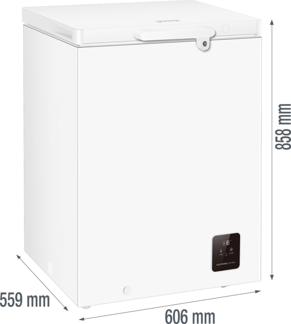 Gorenje FH15E6W5 Frysbox Fristående 141 l Vit