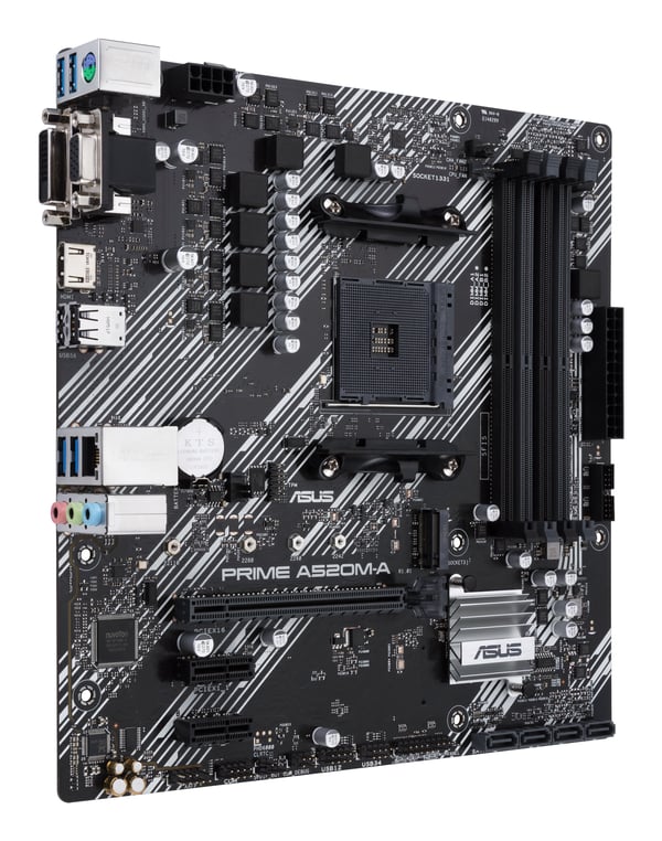 ASUS PRIME A520M-A II/CSM AMD A520 Kanta AM4 mikro ATX