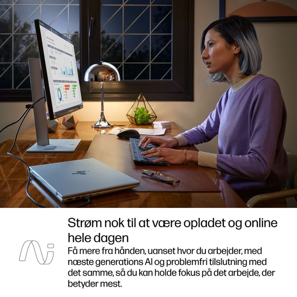 HP EliteBook 6 G1q Next Gen AI PC Copilot+ PC Snapdragon X1P-42-100 Laptop 35,6 cm (14") WUXGA 32 GB LPDDR5x-SDRAM 1 TB SSD Wi-Fi 7 (802.11be) Windows 11 Pro Sølv