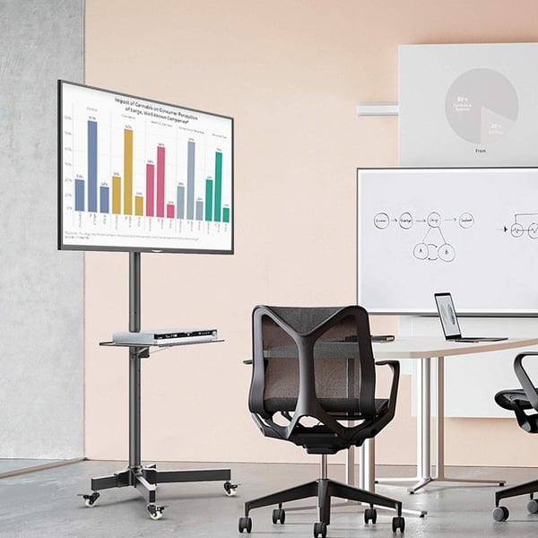 Techly ICA-TR21 TV-kiinnike 139,7 cm (55") Musta