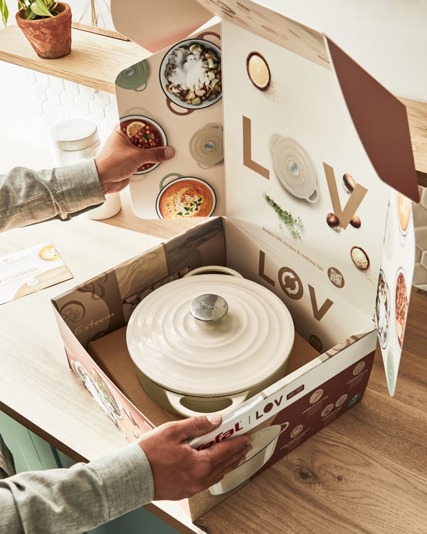 Tefal LOV E25972 3,8 l Rund Beige