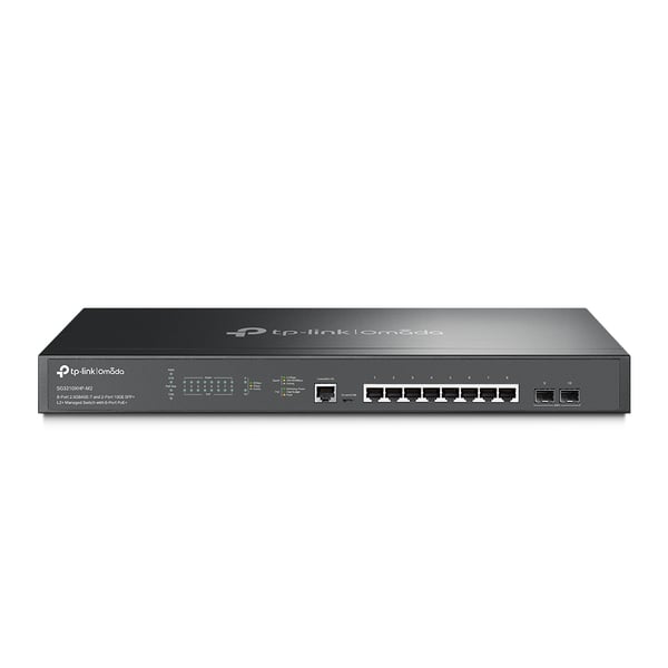 TP-Link Omada SG3210XHP-M2 netværksswitch Administreret L2+ 2.5G Ethernet (100/1000/2500) Strøm over Ethernet (PoE) 1U Sort TP-Link Omada SG3210XHP-M2 netværksswitch Administreret L2+ 2.5G Ethernet (100/1000/2500) Strøm over Ethernet (PoE) 1U Sort