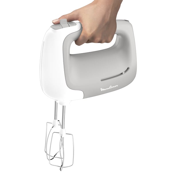 Moulinex PowerMix HM450B Handmixer 450 W Grå, Vit
