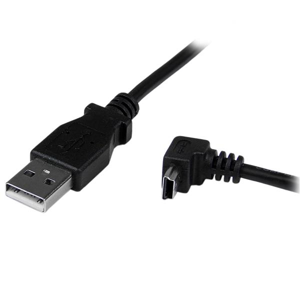 StarTech.com USBAMB2MD USB-kablar USB 2.0 2 m USB A Mini-USB B 0,48 Gbit/s Svart