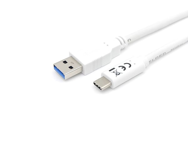 Equip 128363 USB-kabel USB 3.2 Gen 1 (3.1 Gen 1) 1 m USB A USB C 5 Gbit/sek. Hvid
