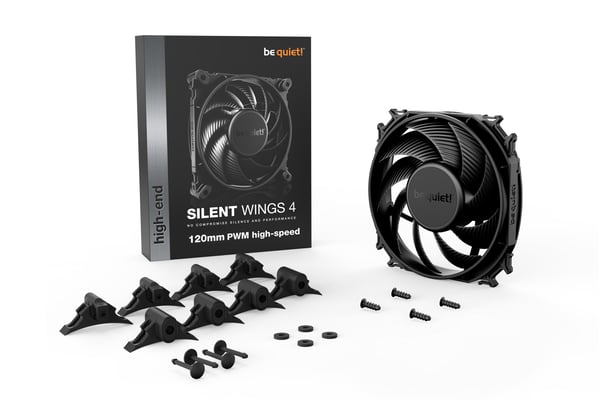 be quiet! SILENT WINGS 4 | 120mm PWM high-speed Computerkabinet Ventilator 12 cm Sort 1 stk