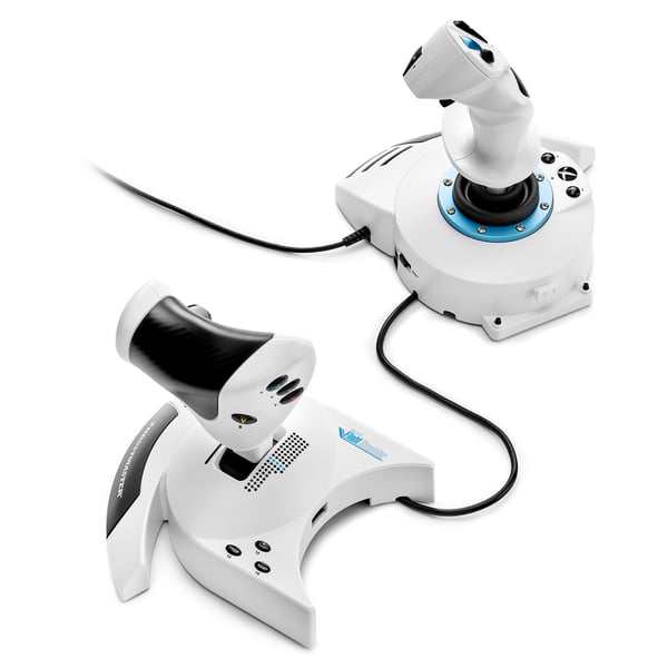 Thrustmaster T.Flight Hotas One Microsoft Flight Simulator Edition Musta, Valkoinen USB Ohjain + moottorin ohjausvipu Analoginen/Digitaalinen PC, Xbox One, Xbox One S, Xbox One X