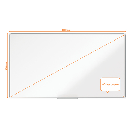 Nobo Premium Plus widescreen emaljet magnetisk whiteboard 188x106cm
