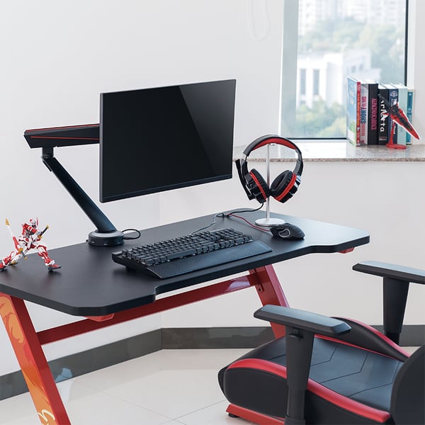 LogiLink BP0091 monitorin kiinnike ja jalusta 81,3 cm (32") Vastaanotto Musta, Punainen