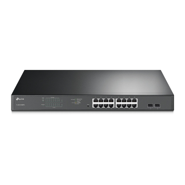 TP-Link TL-SG1218MPE Hallittu L2 Gigabit Ethernet (10/100/1000) Power over Ethernet -tuki 1U Musta