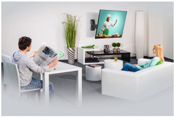 Hama 00220823 TV-kiinnike 165,1 cm (65") Musta