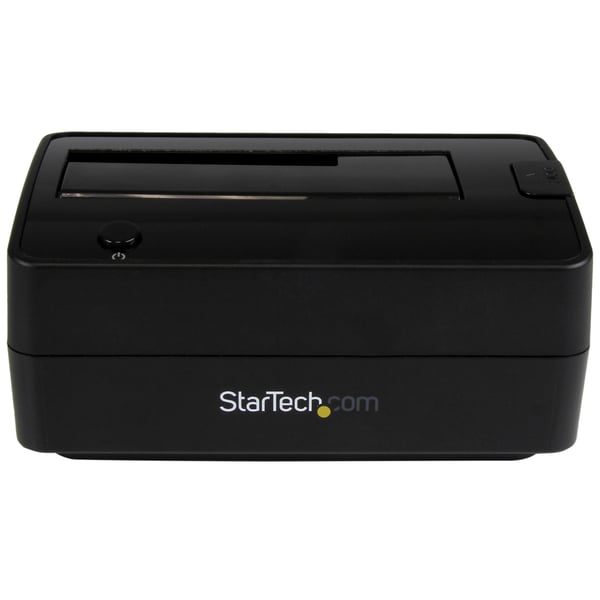 StarTech.com Dockningsstation för USB 3.1-/eSATA- till SATA-hårddiskar med ett fack, USB 3.1-hårddiskdockningsstation (10 Gbps), extern 2,5/3,5 tums SATA III-hårddisk/SSD-dockningsstation, hårddiskfack med toppladdning