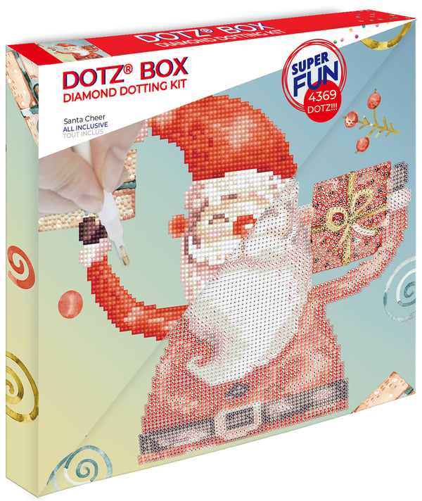 DIAMOND DOTZ DOTZ DOTZ BOX SANTA CHEER